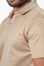 ANGELO KAHELERCERIZED TSHIRT DARK BEIGE VM 7022
