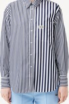 Lacoste X Bandier Striped Cotton Poplin Shirt