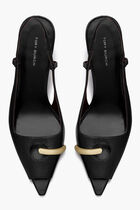 Pierced Peep Toe Slingback