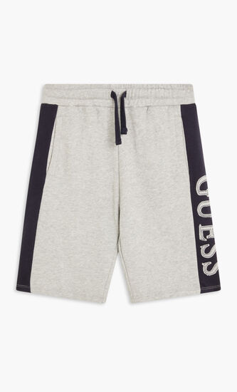 ACTIVE SHORTS W LOG - IC2 FRENCH TERRY 290GSM