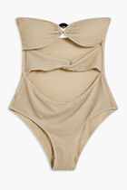 KARL DNA STRAPLESS SWIMSUIT