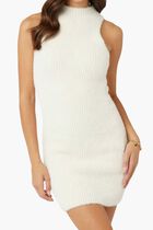 Fuzzy Sweater Dress