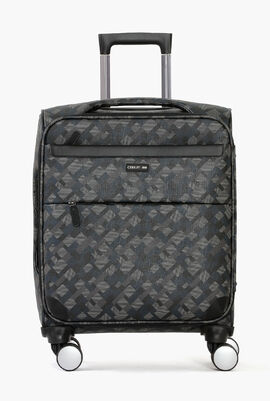Stars Printed Spinner Suitcase