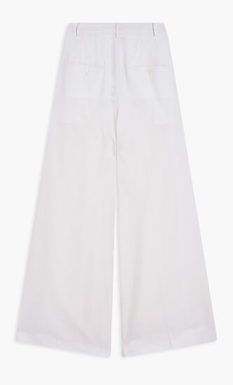 Wool Gabardine Palazzo Trouser