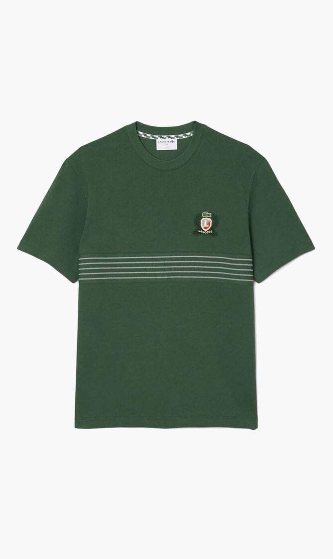Embroidered Badge Pique T-shirt