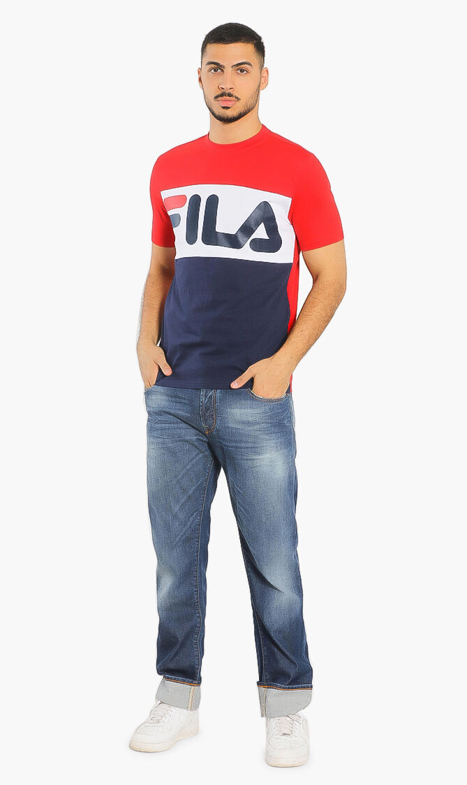 Fila colour block t shirt store