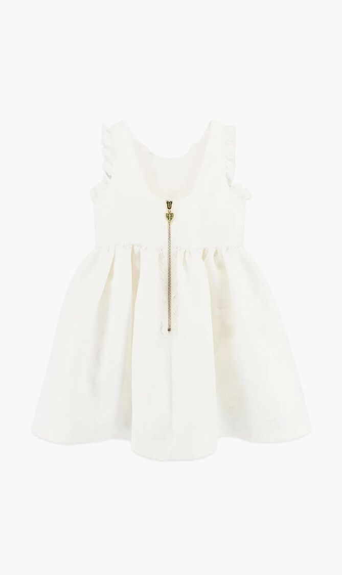 RHIANNON JACQUARD DRESS SNOWDROP