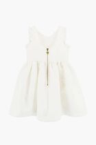 RHIANNON JACQUARD DRESS SNOWDROP