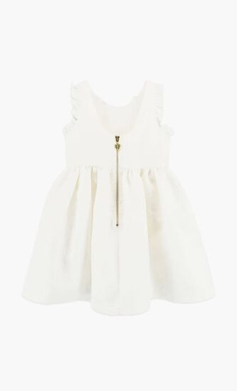 RHIANNON JACQUARD DRESS SNOWDROP