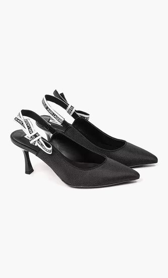 Sienna Ribbon Leather Slingbacks