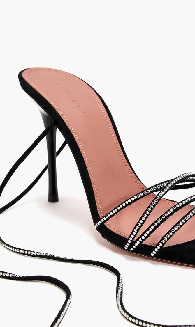 LORI CRYSTAL LACE UP 95 MM ROUNDED HEEL