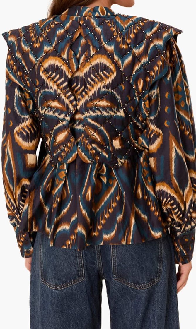 Ikat Matelasse Blouse