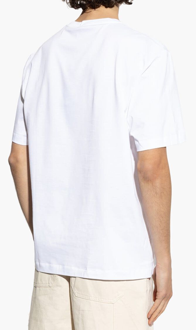 T SHIRT COMPACT COTTON JERSEY FABRIC MEDUSA ROCK PRINT