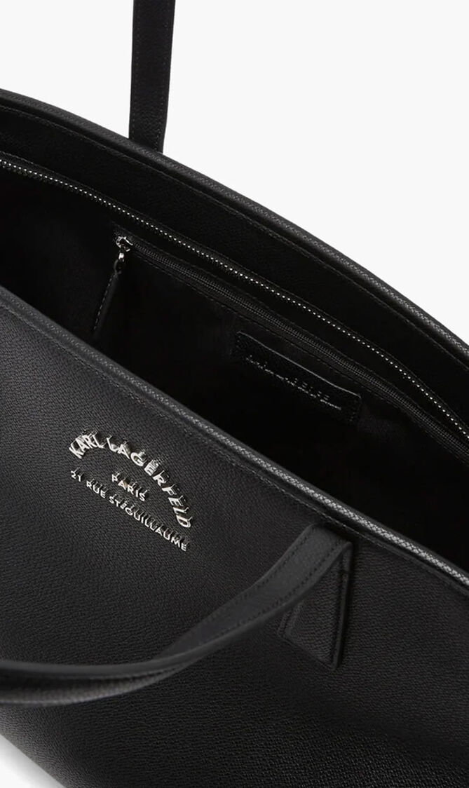 SHOULDER BAG BLACK K/RSG METAL TOTE