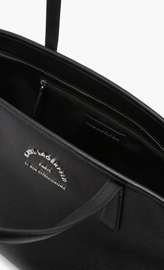 SHOULDER BAG BLACK K/RSG METAL TOTE