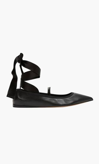 Ankle Ribbon Ballet Flats