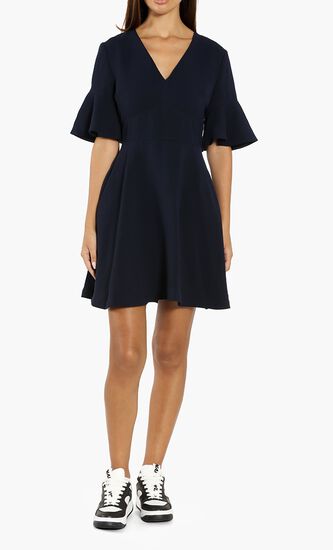 Vyvian Polka Dot Pleated Skirt