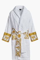 I LOVE BAROQUE BATHROBE WHITE