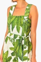 PALM FAN OFF-WHITE JUMPSUIT