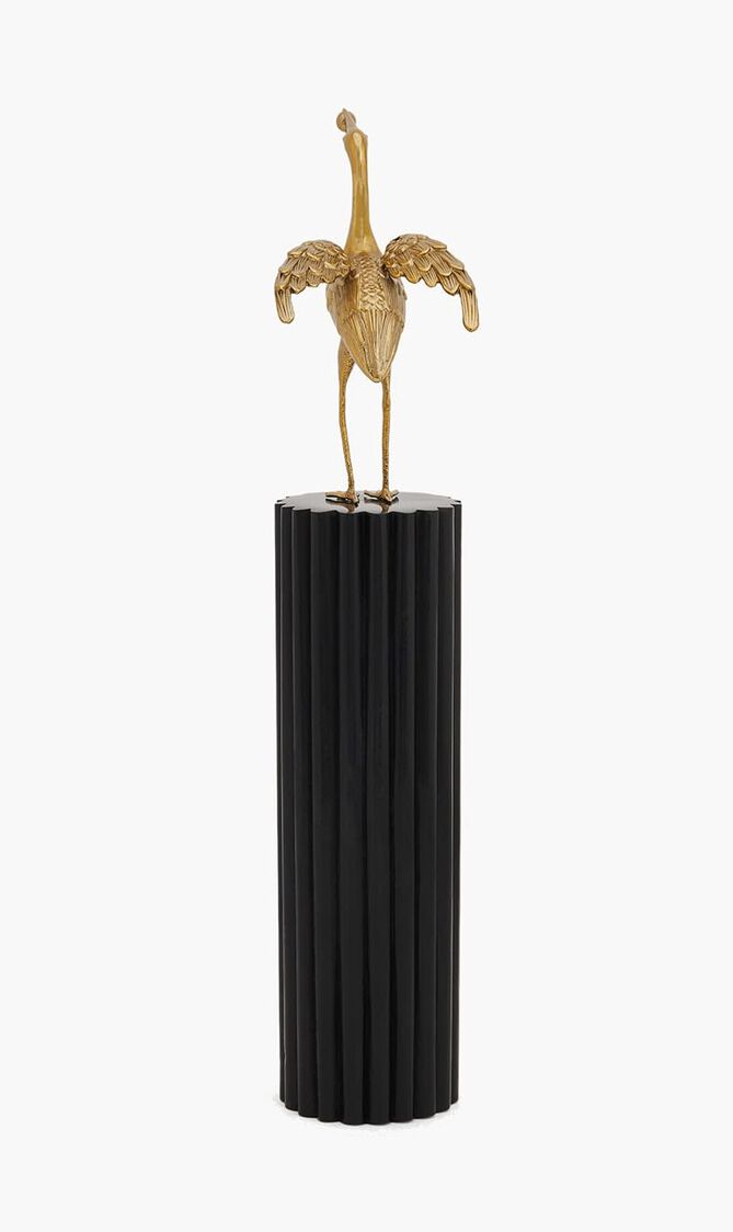 Heron Column  Large Black