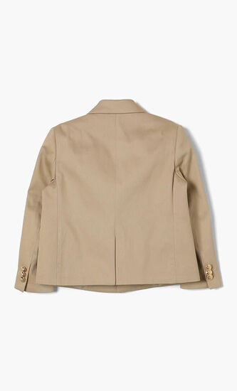 Medusa Head Patch Single Breasted Blazer