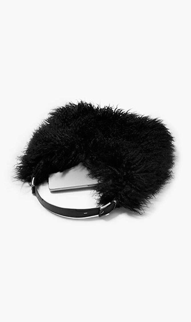 Nolita Large Shearling Leather Hobo Shoulder Bag