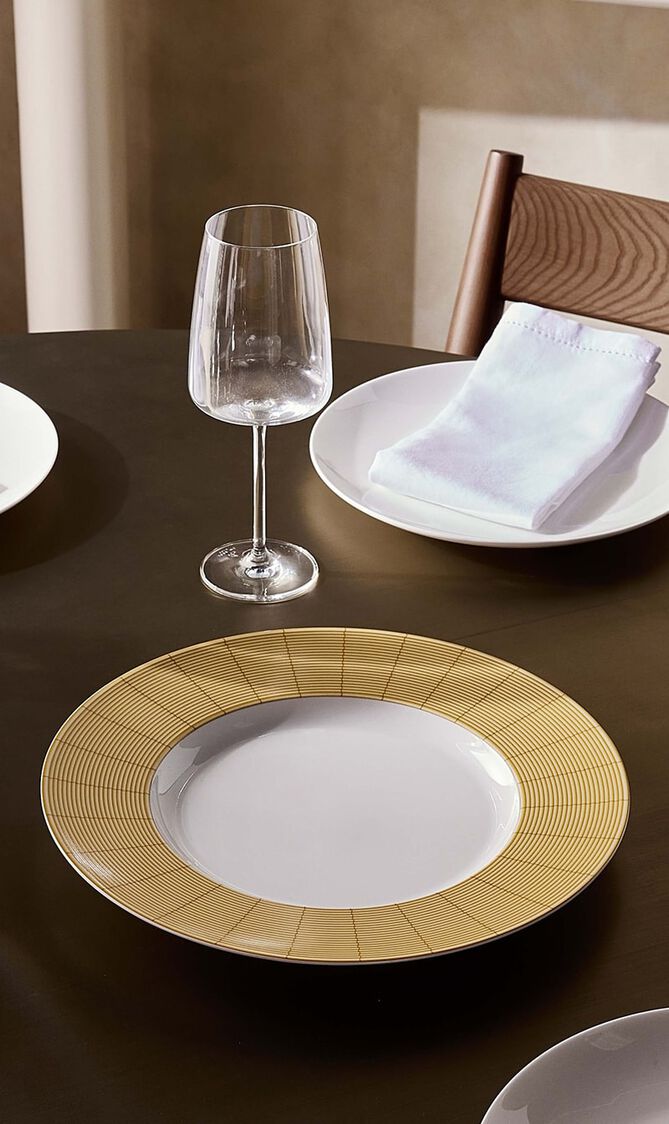 Jardin Indien Underplate Round Gold 32cm