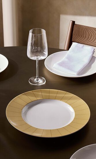 Jardin Indien Underplate Round Gold 32cm