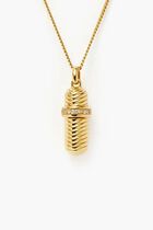 Bottle Ridge Pendant Necklace