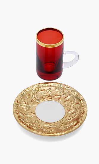 Arabic Tea Cup and Saucer