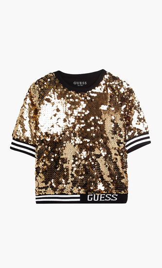 Sequins Long Sleeves Tshirt