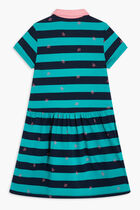 GUKY ROBE CR24 NAVY STRIPTURT VERT TROPEZIEN GUKY ROBE CR24 NAVY STRIPTURT VERT TROPEZIEN