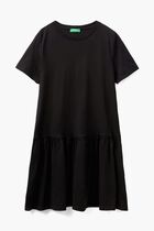 Short Sleeve Ruffle Dress