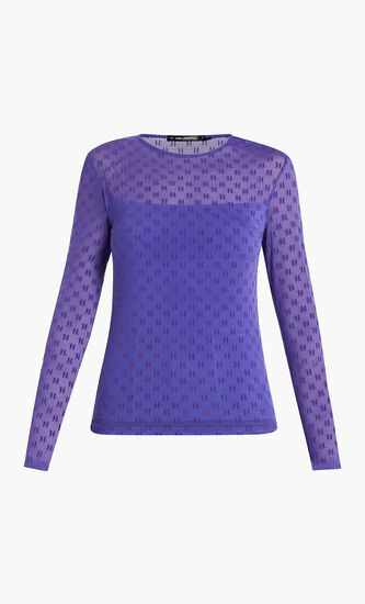 Mesh Long Sleeve Top