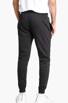 سروال رياضي مزود بأساور مزين بشعار العلامة التجارية