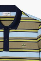 Regular Fit Striped Cotton Polo Shirt