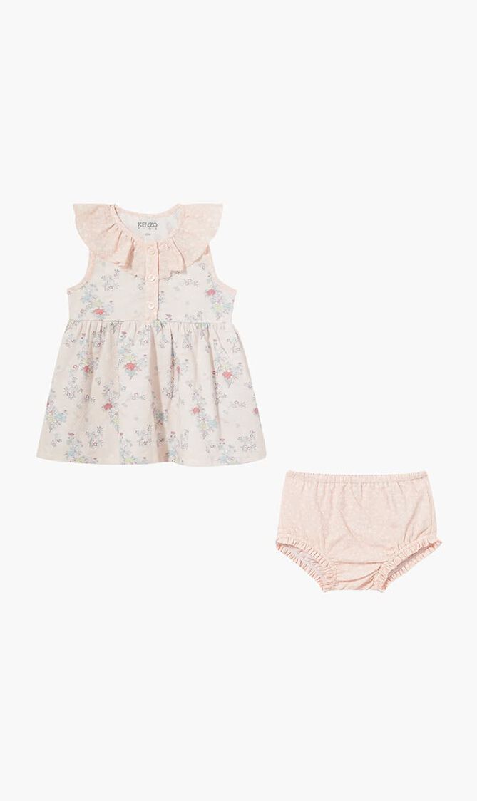 Floral Print Ruffled Dress