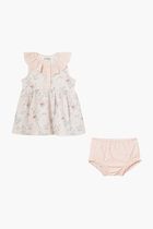 Floral Print Ruffled Dress