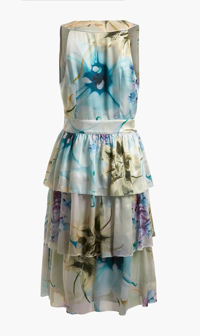 SUMMER ROMANCE SHORT - SHINY CREPONNE PRINTED 98 GR