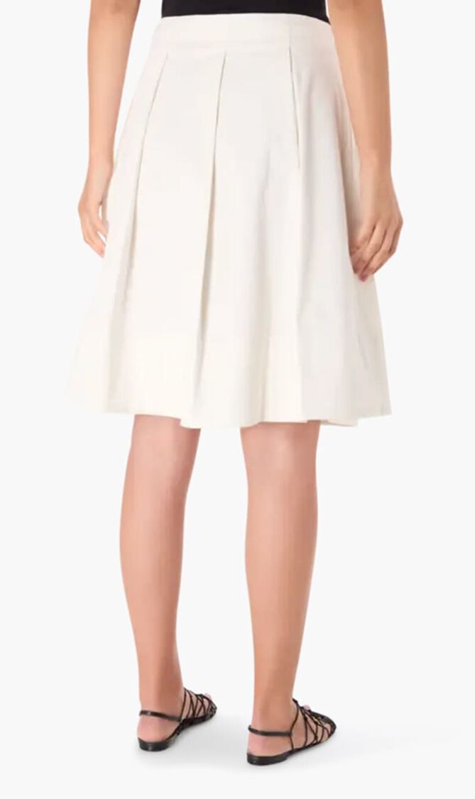 London Pleated Midi Skirt