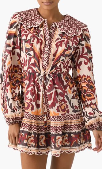 Toucans Scarf Mini Dress