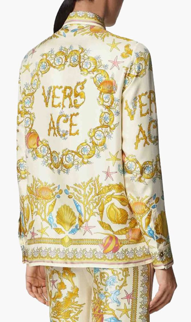 FORMAL SHIRT UNDERWATER BAROCCO FOULARD ON SILK TWILL