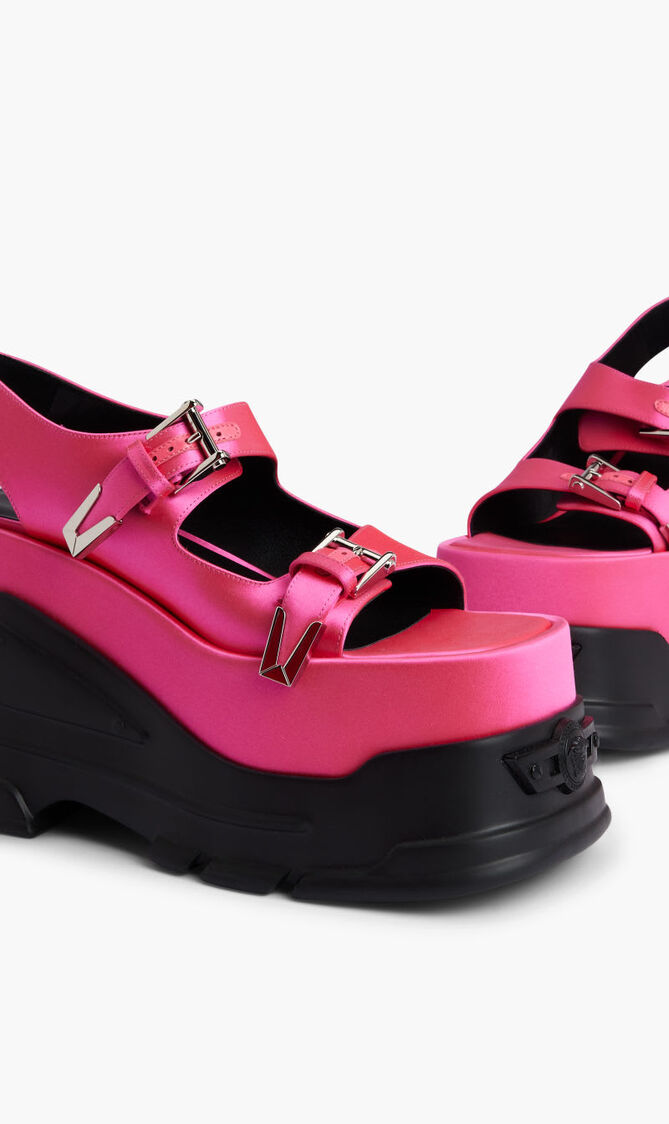 PLAIN DOUBLE PLATFORM SANDAL