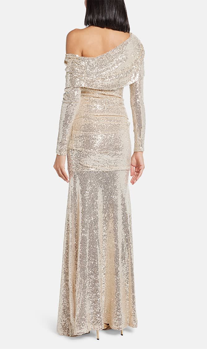 NOVA ONE SHOULDER ANKLE GOWN