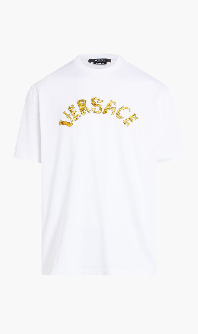 TSHIRT SS RN JERSEY SMALL EMB MEDUSA SOLID