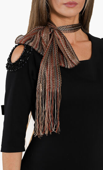 Woven Fringed Scarf