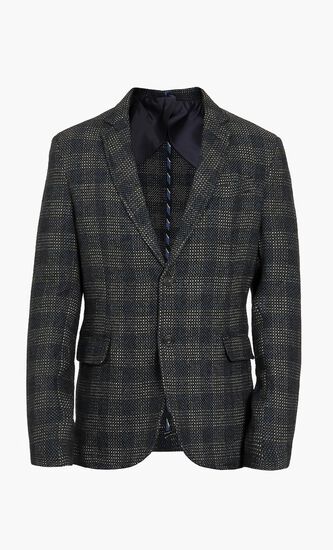 Regular Fit Wool Fantasy Check Jacket