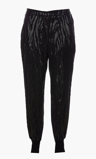 WOODGRAIN LUREX JOGGER