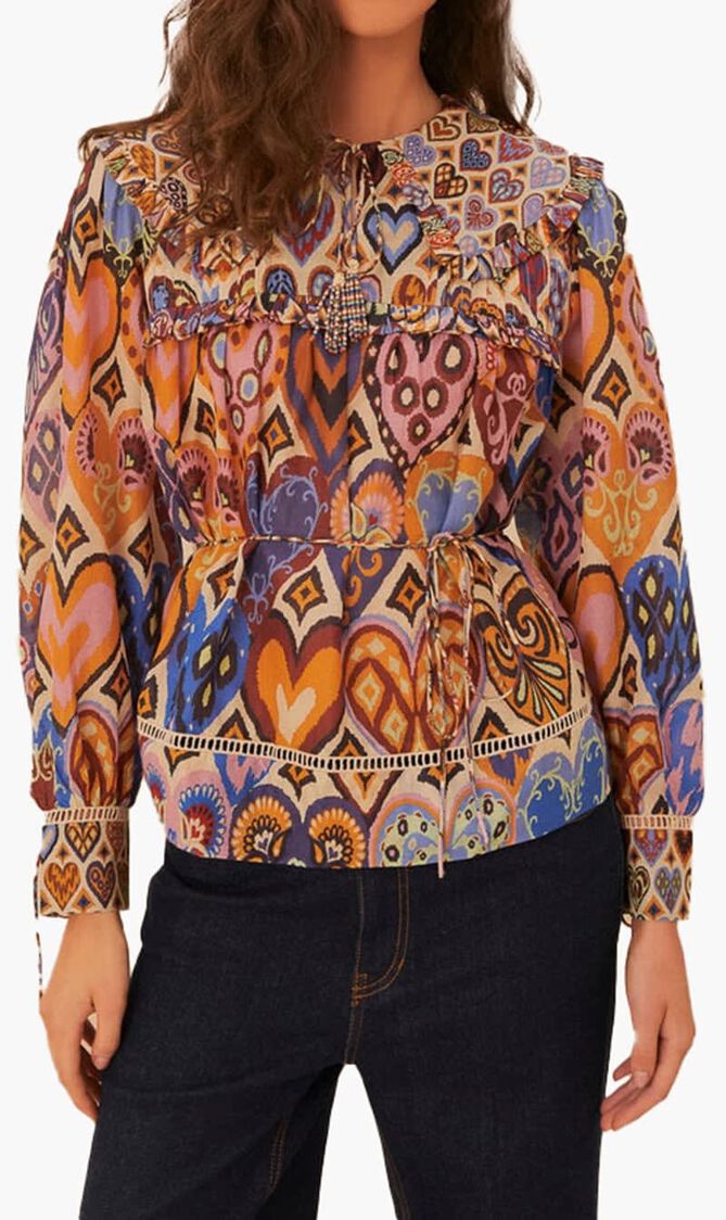 Heart Ikat Blouse