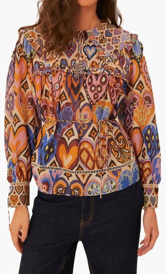Heart Ikat Blouse